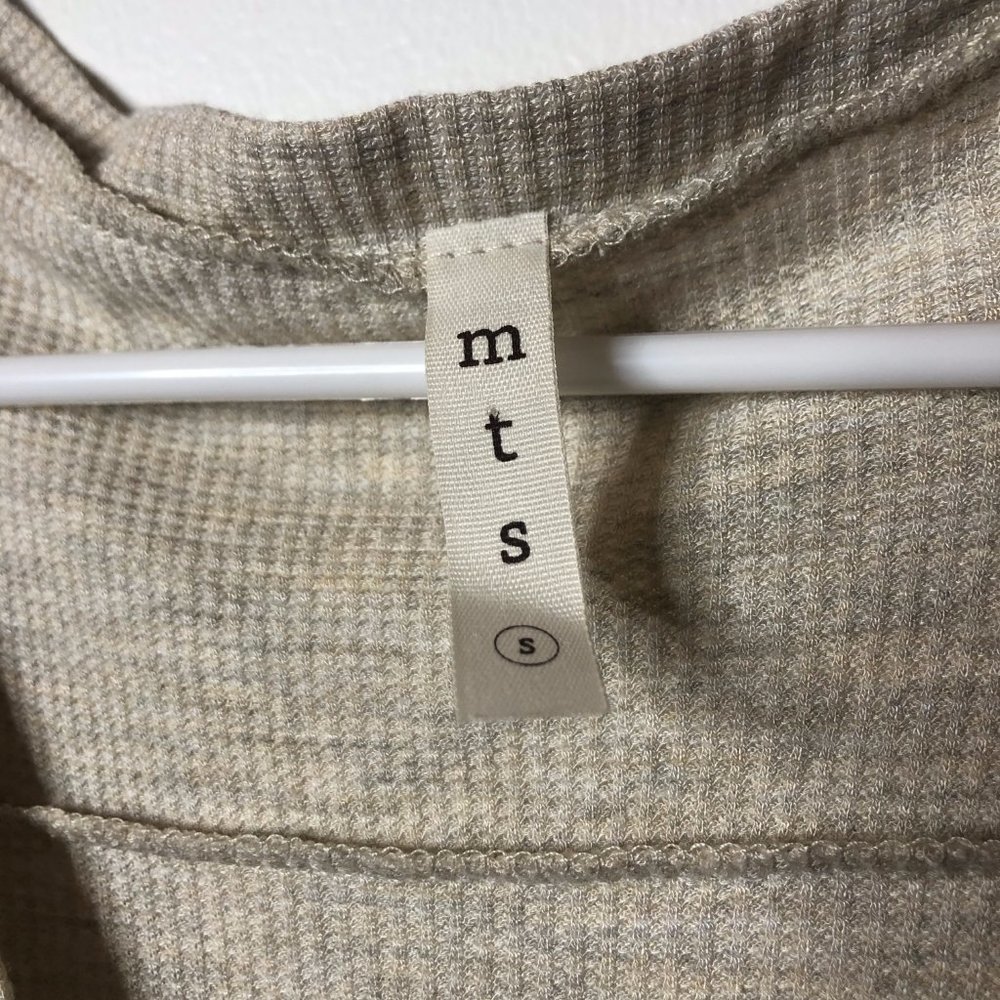MTS Womens Gray Long Thermal Knit Cardigan Dress S - Picture 4 of 5